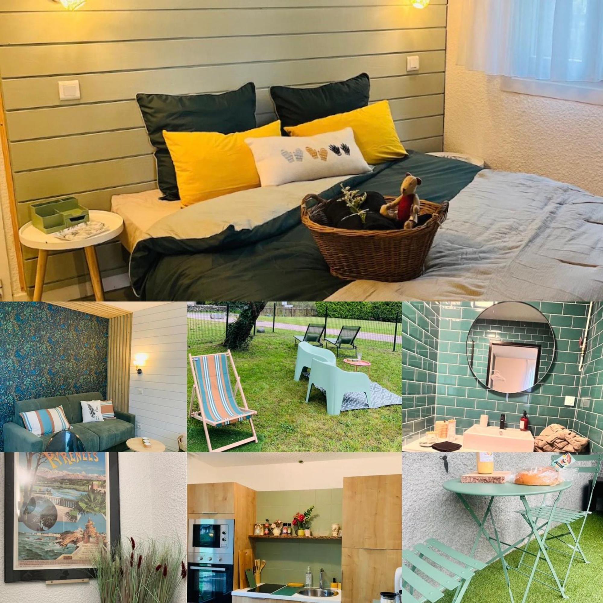La Suite Unique - Le Jardin Sur Les Pyrenees- Vue Panoramique Montagne -Jardin Cloture Prive De 100M2-Parking-Linge De Lit Et Serviettes Compris- Bielle Екстер'єр фото
